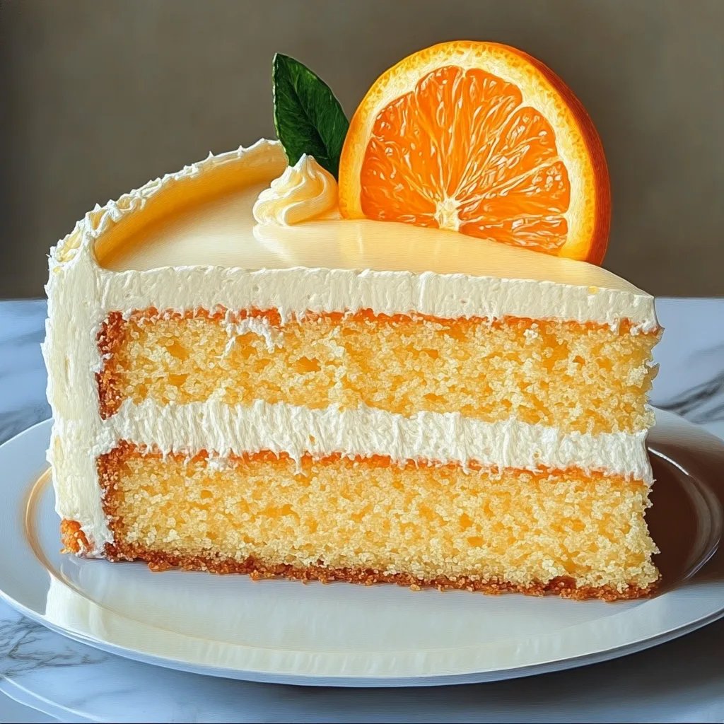 Dreamy Orange Creamsicle Cake – A Slice of Sunshine!