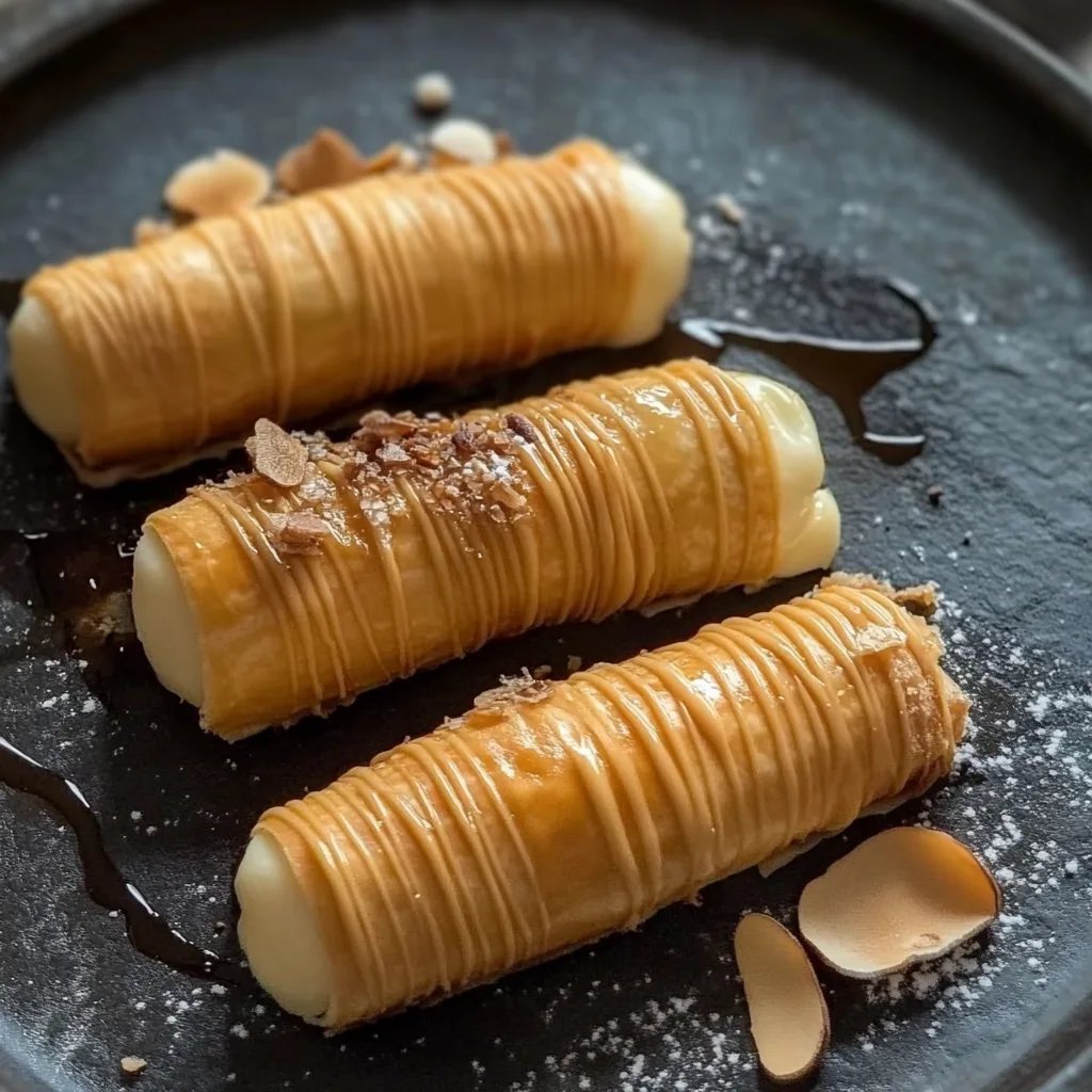 Hazelnut Custard Fillo Cigars