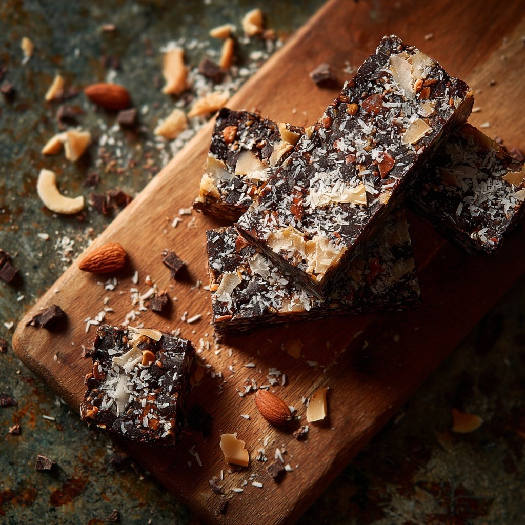 Chocolate Coconut Energy Bars