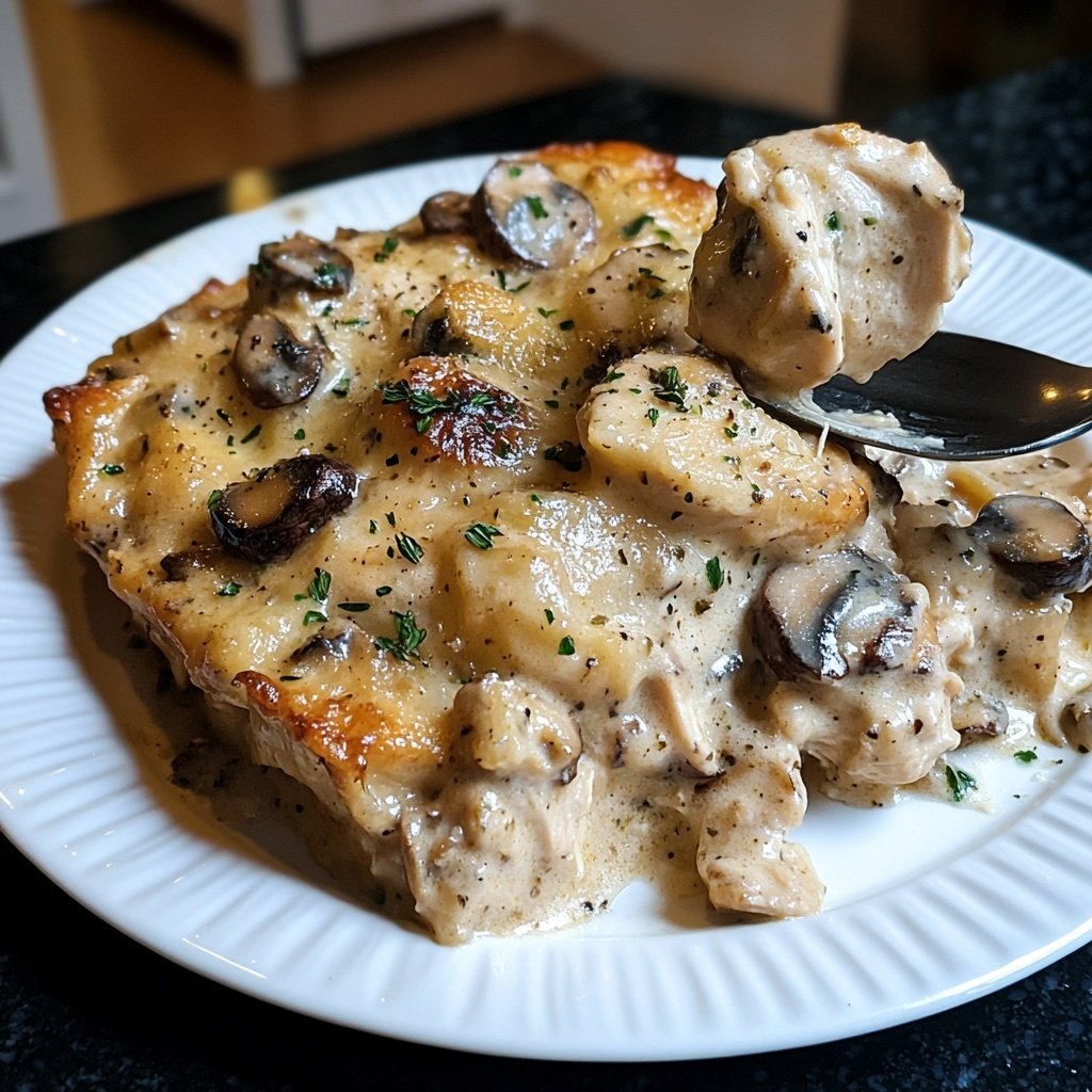 Creamy French Style Chicken Casserole a la Normande