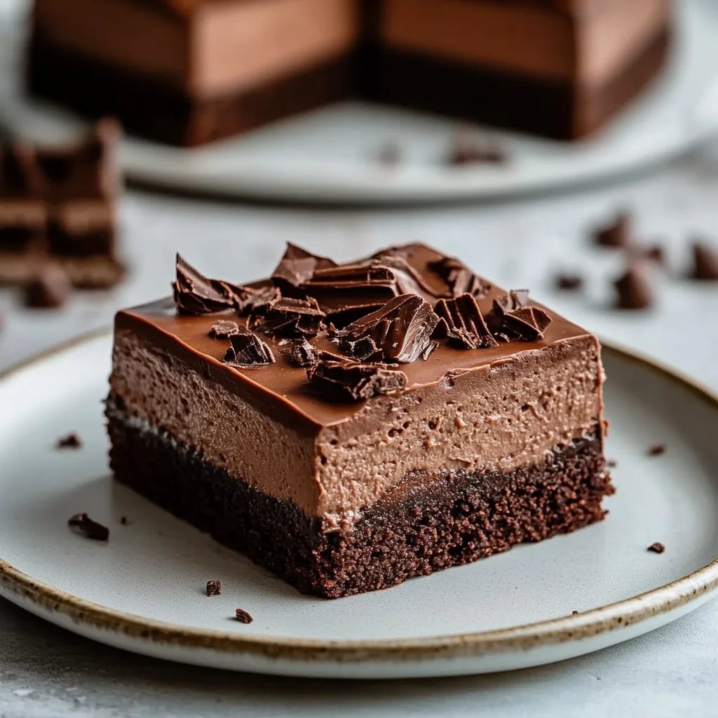 Chocolate Mousse Brownies: Creamy Layers With Decadent Flavor