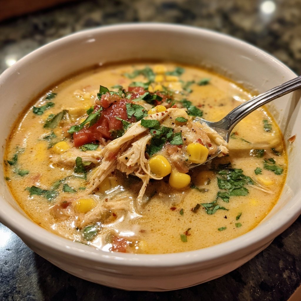 Creamy Chicken Tortilla Soup