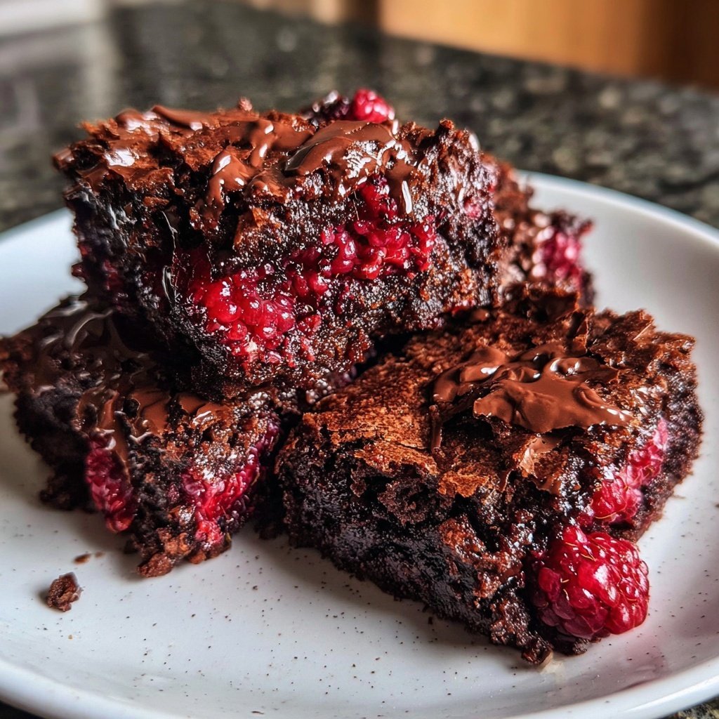 Chocolate Raspberry Brownies