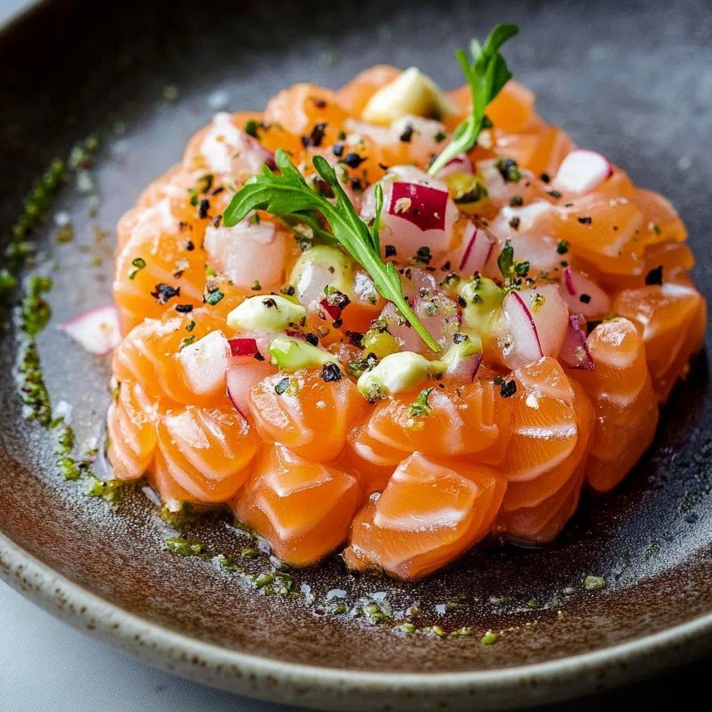 25-Minute Salmon Tartare (Easy Appetizer!)