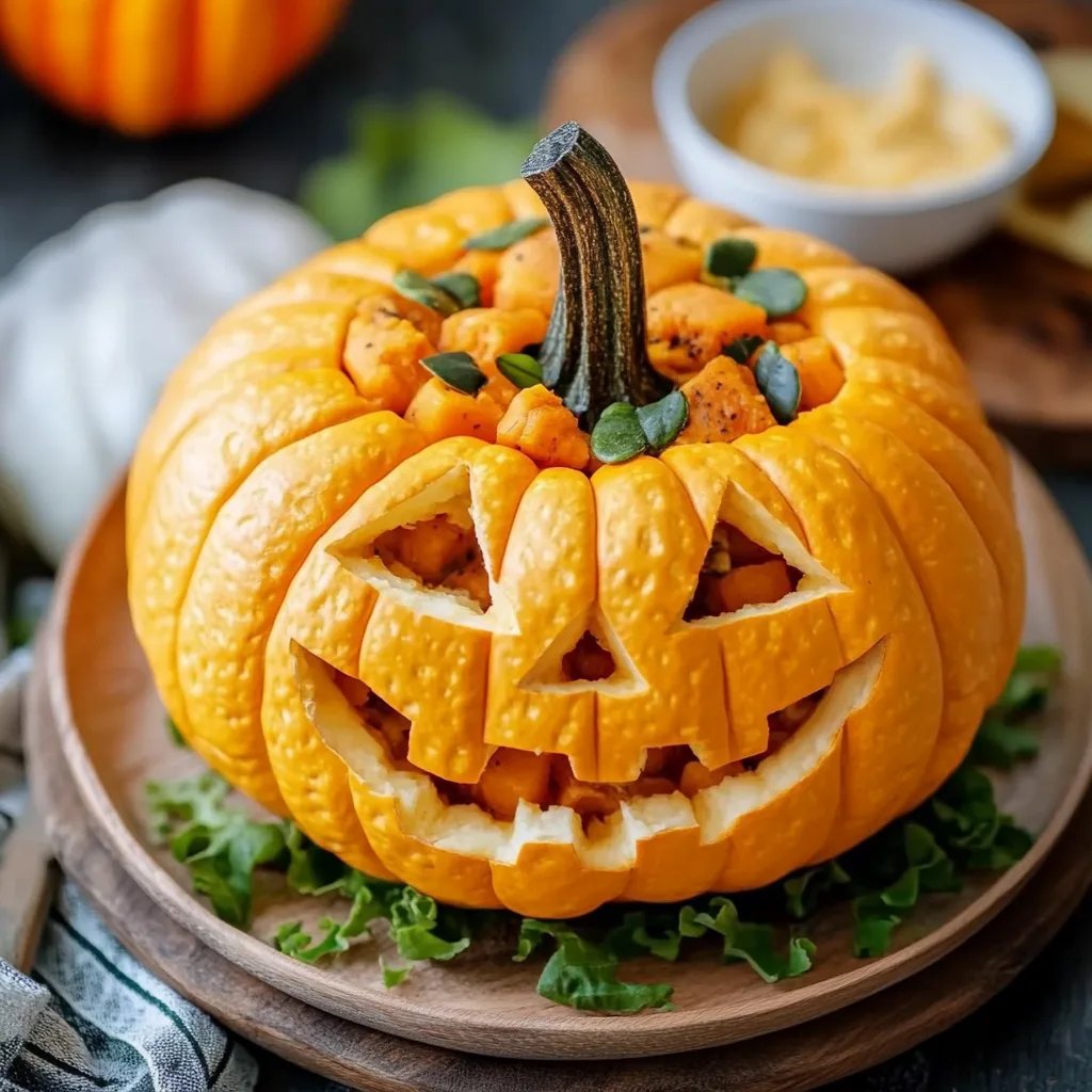 Pumpkin Shaped Cheese Ball