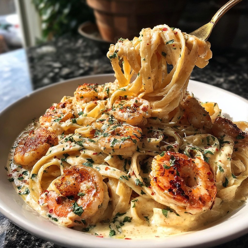 Creamy Cajun Shrimp Pasta