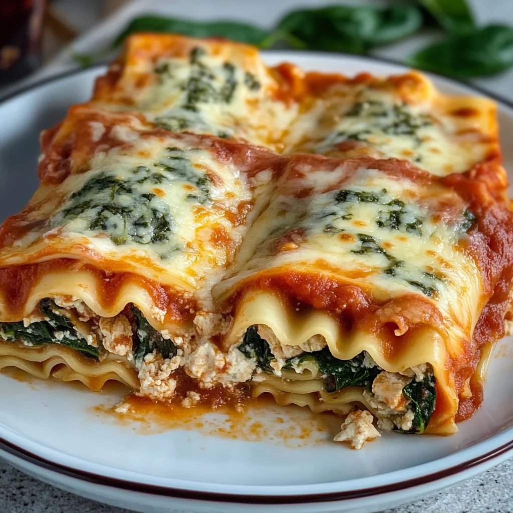 Easy Spinach Lasagna Roll-ups