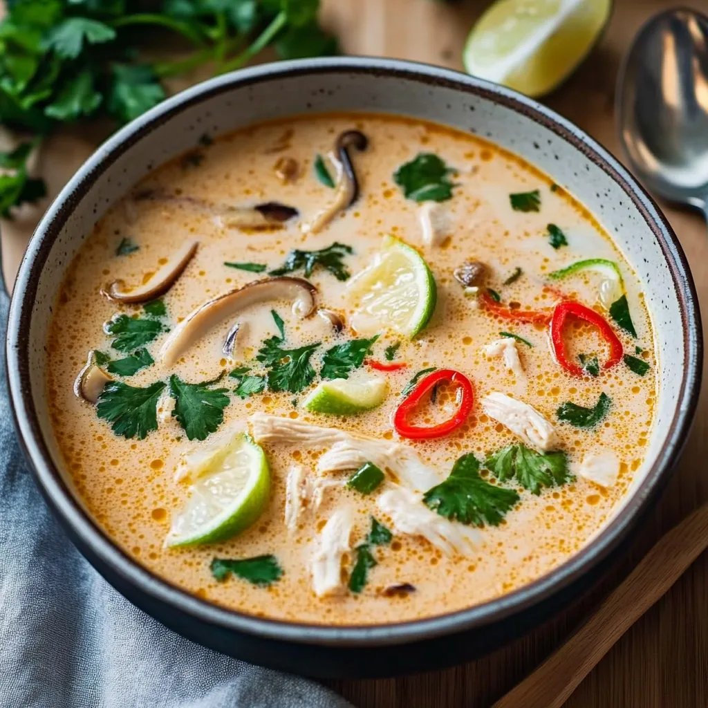 Easy Thai Coconut Chicken Soup