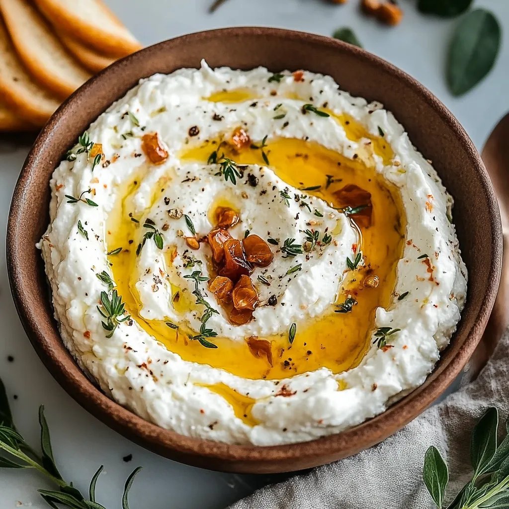 Delicious Ricotta Dip with Hot Honey