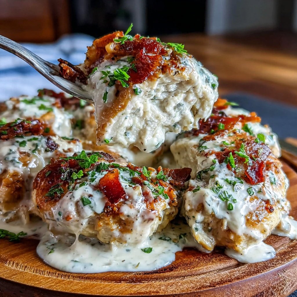 Food Recipes Creamy Herb Chicken