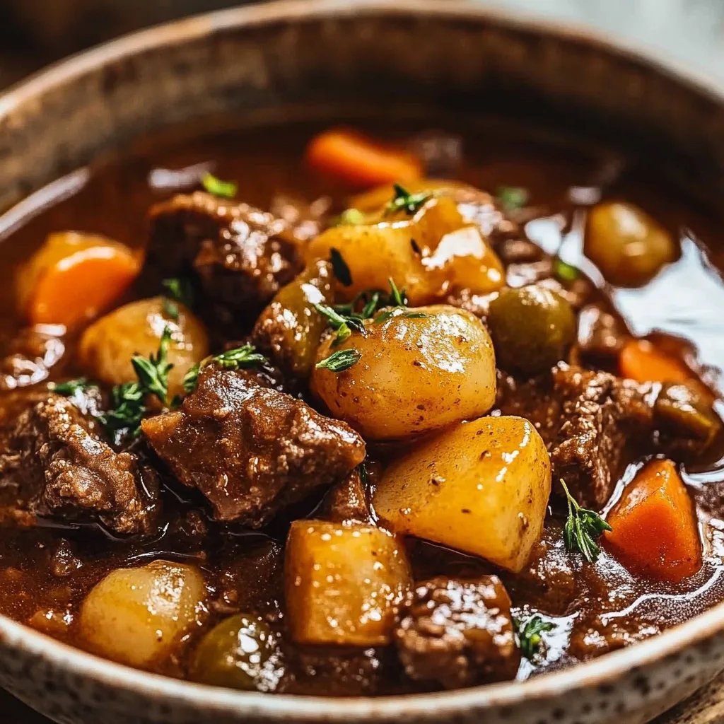 Comforting Crockpot Beef Stew